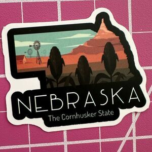 💜13/$13 +Bundle Sticker Sale | Travel Nebraska Waterproof Sticker